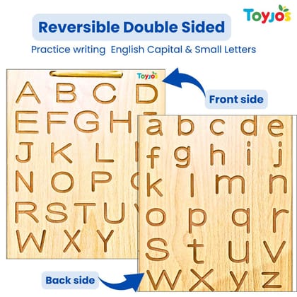 TOYJOS Wooden Tracing Board Combo Set for Kids | English, Maths, Kannada Alphabet Letters Engraved Double-Sided Learning Tool | Montessori Learning Writing Slate with Stylus Pen for Ages 2�5 Years TOYJOS Wooden Tracing Board Combo Set for Kids | English, Maths, Kannada Alphabet Letters Engraved Double-Sided Learning Tool | Montessori Learning Writing Slate with Stylus Pen for Ages 2�5 Years