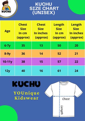KUCHU Unisex Tshirt (6 Years- 7 Years) | Made of Super Combed Cotton-Modal Natural Fiber Better Than 100% Cotton| Soft & Breathable Fabric| Unique Digitally Printed Design |Vibrant Colour| Give Me Some Space Green