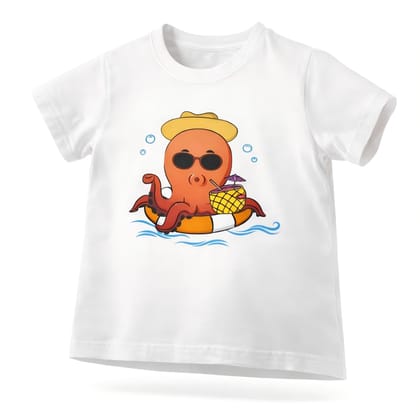 KUCHU Unisex Tshirt (8 Years- 9 Years) | Made of Super Combed Cotton-Modal Natural Fiber Better Than 100% Cotton| Soft & Breathable Fabric| Unique Digitally Printed Design |Vibrant Colour