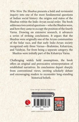 Who Were the Shudras? A Historical Enquiry into Power, Identity and Society